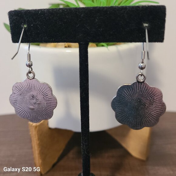 Unbranded Silver Tone Dangle Drop‎ Earrings Ladies Vintage Pre-Owned Fashion - Picture 4 of 6